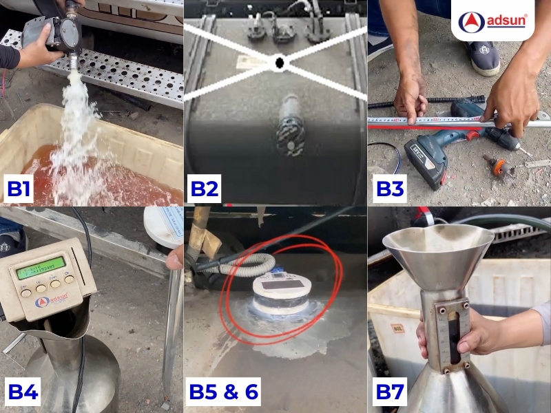 Quy trình lắp đặt cảm biến nhiên liệu của Adsun