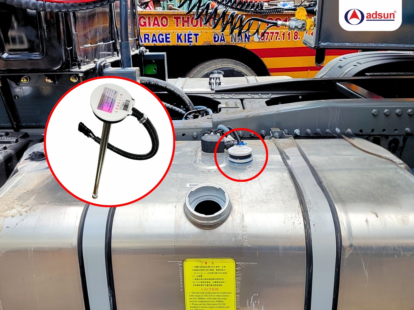 Cảm biến nhiên liệu AD-X3 dễ dàng tùy chỉnh chiều dài để phù hợp với nhiều loại bình chứa