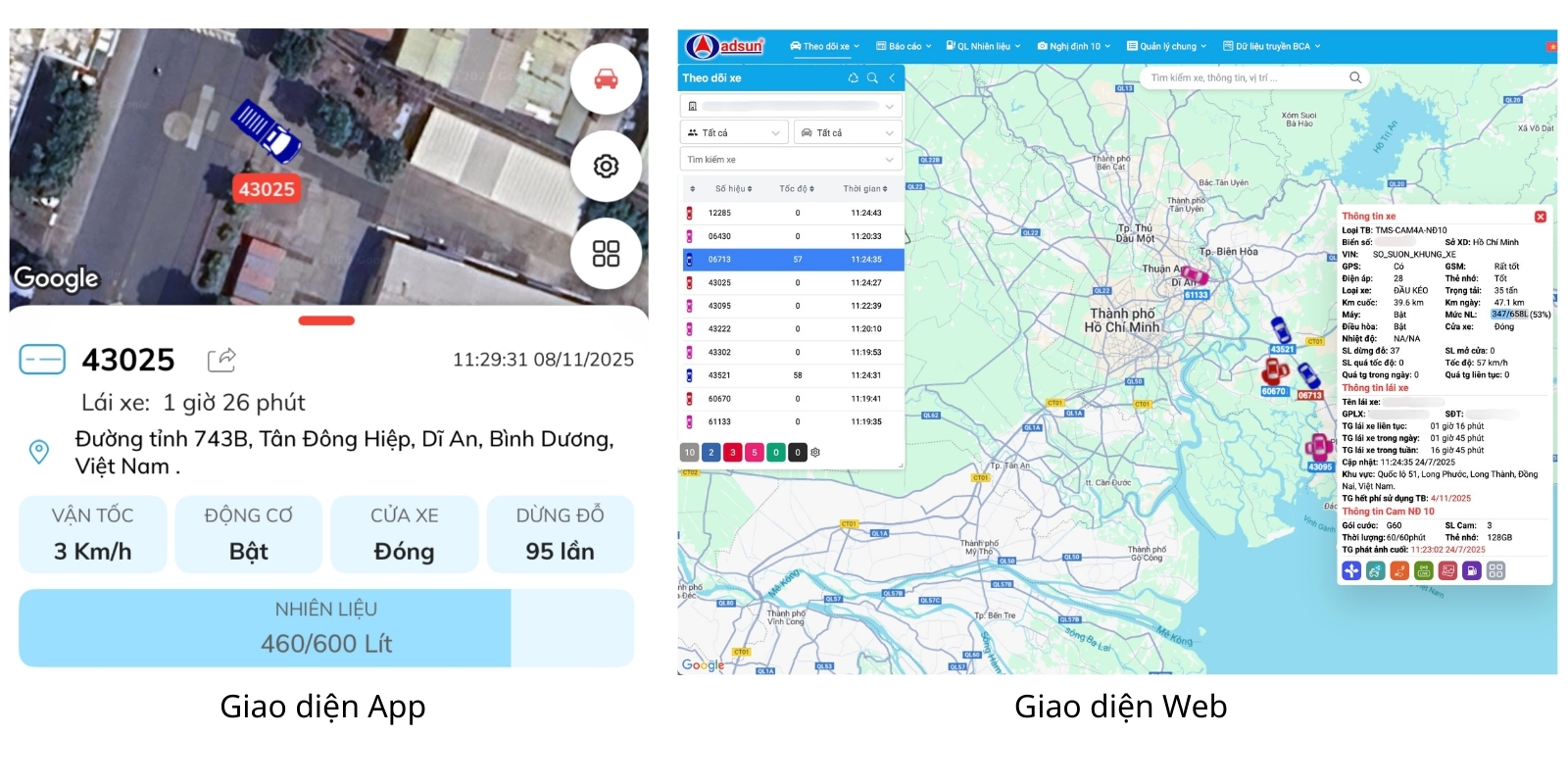 Phần mềm quản lý phương tiện