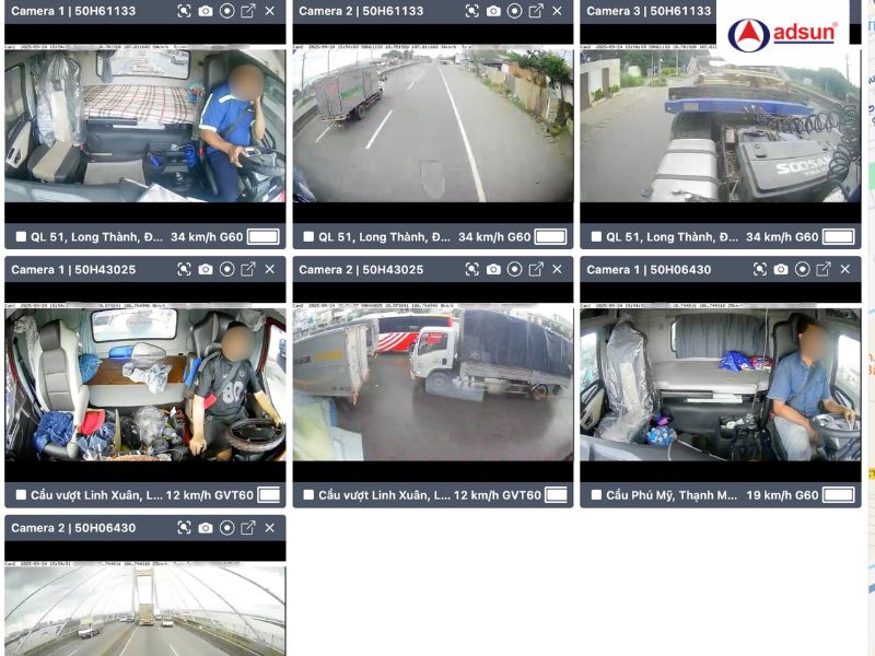 Camera phải ghi rõ khuôn mặt & thao tác lái xe trong quá trình lái