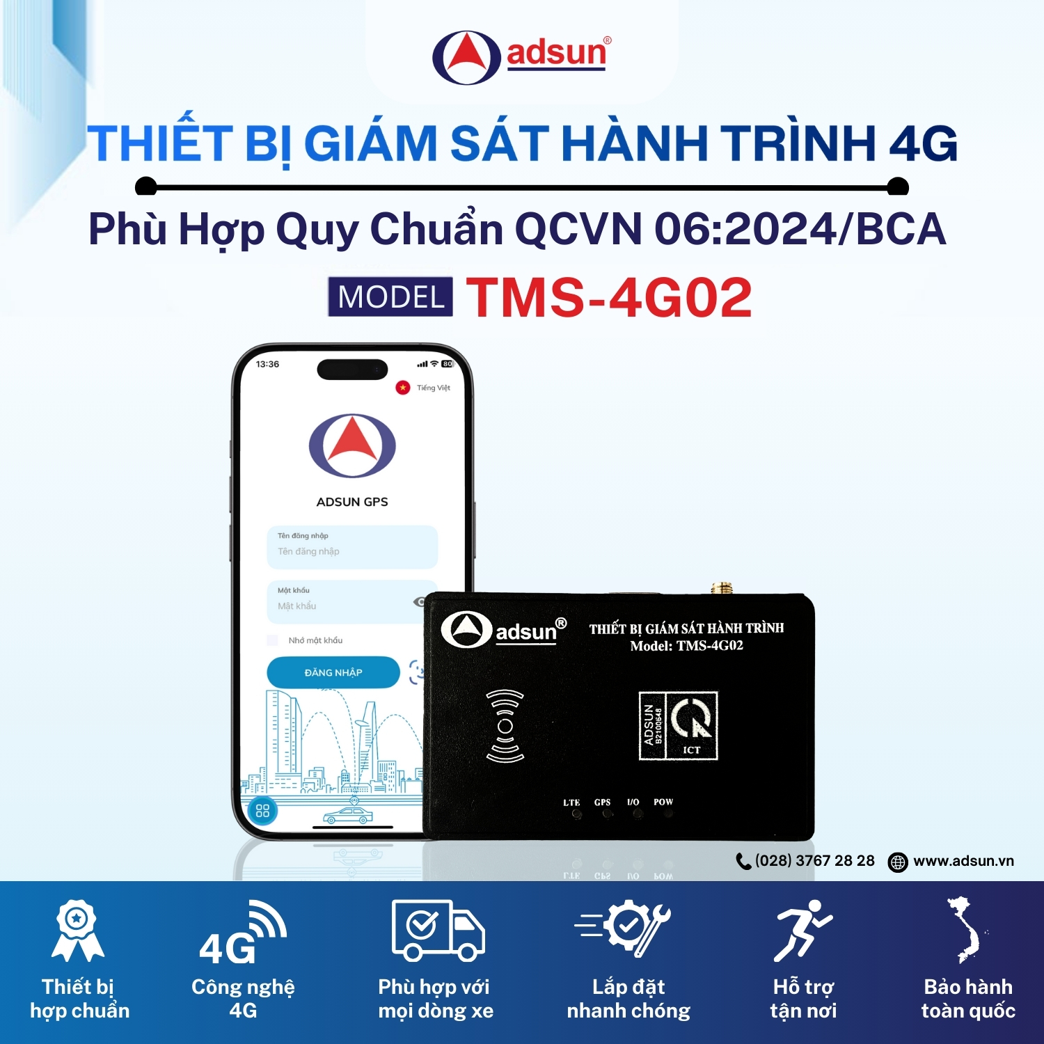 Thiết bị giám sát hành trình TMS-4G02
