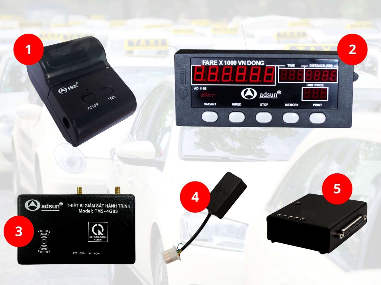 Giải pháp quản lý taxi trọn gói của Adsun