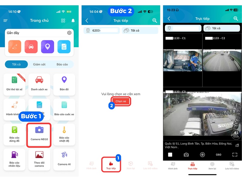10-HDSD-app Cách xem video trực tiếp