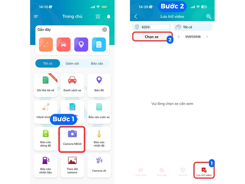 12-HDSD-12.1 app Cách xem lưu trữ video 1
