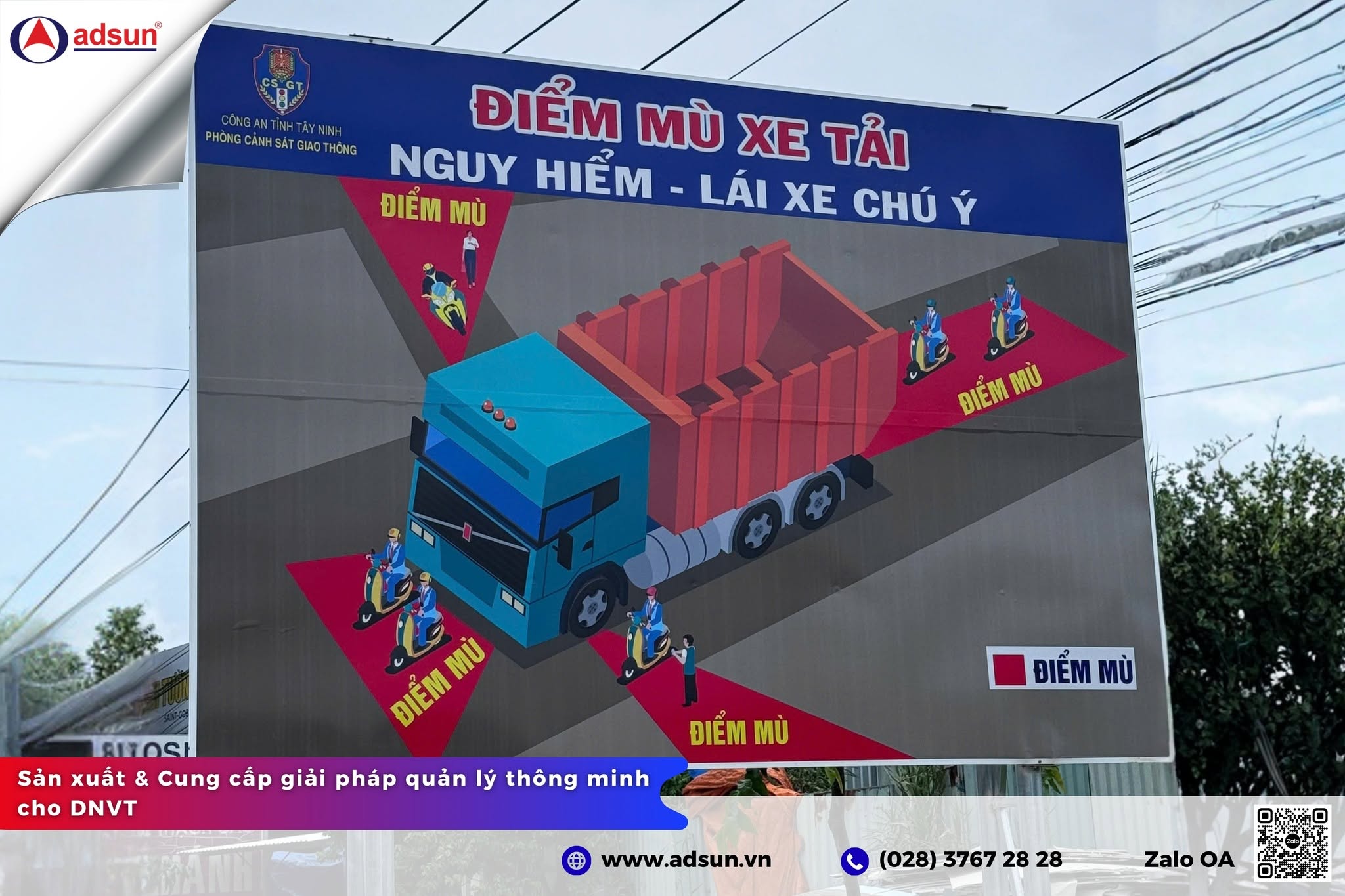 Hình ảnh minh họa các điểm mù nguy hiểm