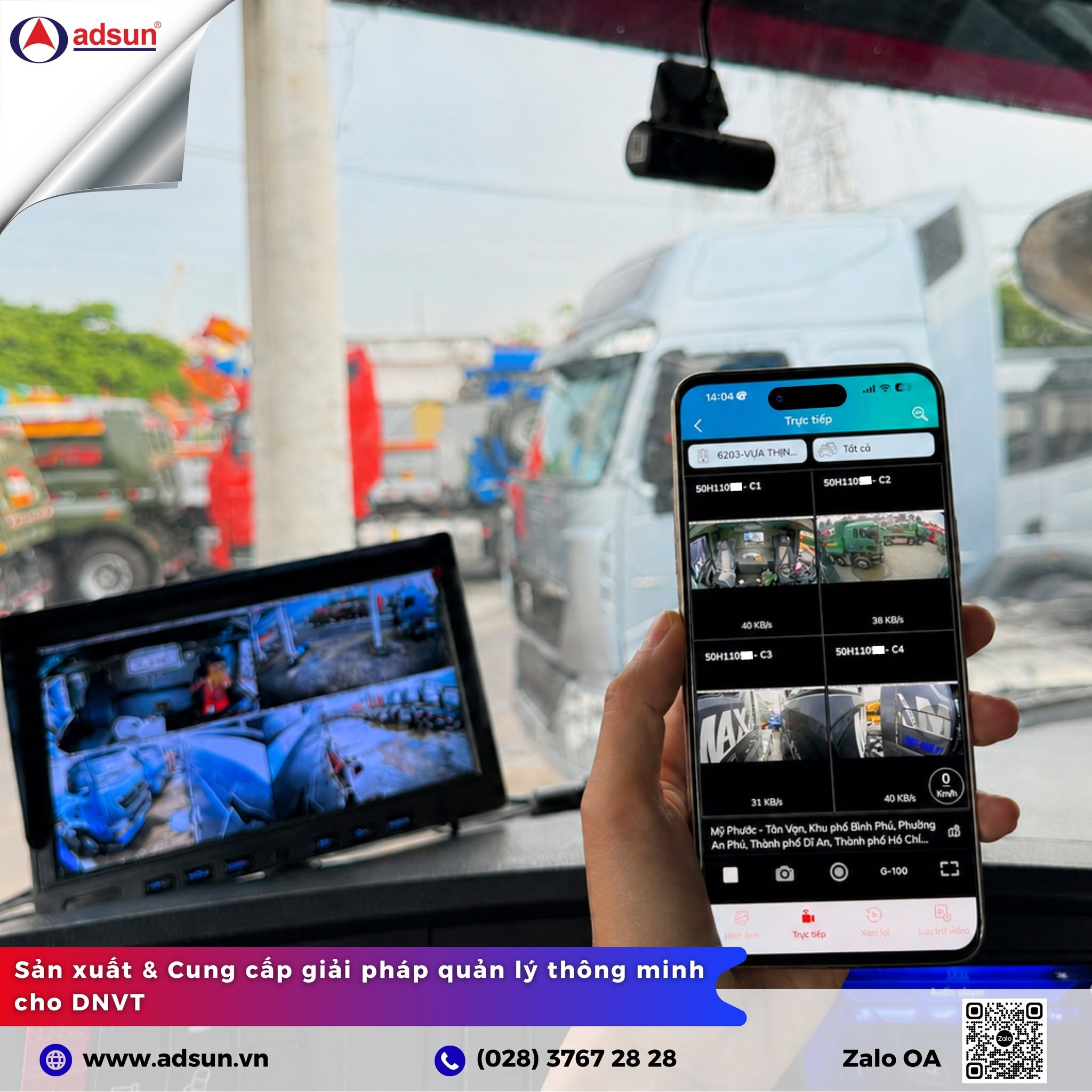 Hình ảnh xem video qua điện thoại