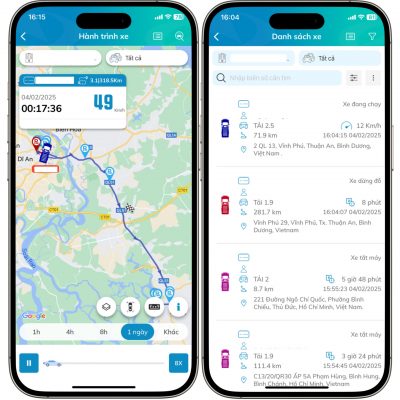 Cập nhật tình hình đội xe tiện lợi với thiết bị giám sát hành trình 4G TMS-4G cùng app Adsun GPS trên điện thoại